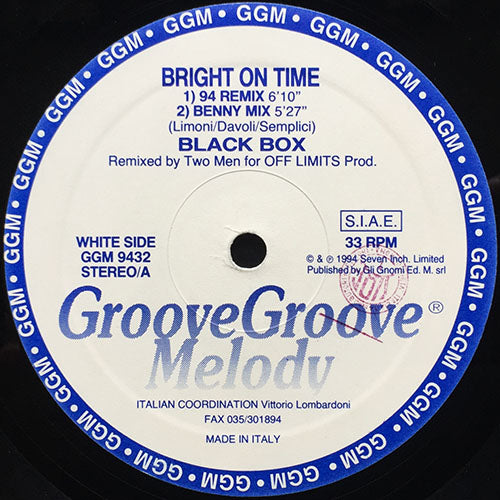 BLACK BOX // BRIGHT ON TIME (94 REMIX) (3VER) / RIDE ON TIME (ORIGINAL VERSION) (6:40)