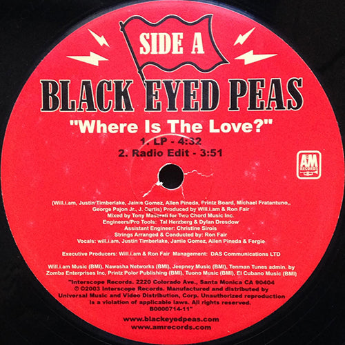 BLACK EYED PEAS // WHERE IS THE LOVE (4VER)