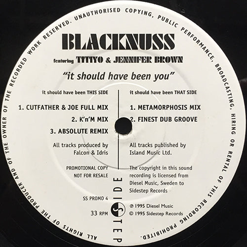 BLACKNUSS feat. TITIYO & JENNIFER BROWN // IT SHOULD HAVE BEEN YOU (5VER)