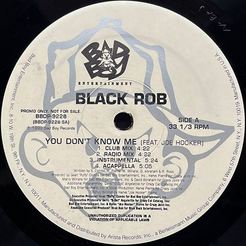 BLACK ROB feat. JOE HOOKER // YOU DON'T KNOW ME (4VER) / LIFE STORY (4VER)