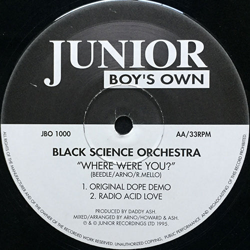 BLACK SCIENCE ORCHESTRA // WHERE WERE YOU (4VER)