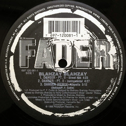 BLAHZAY BLAHZAY // DANGER PT. II (2VER) / DANGER (DJ PREMIER REMIX) (3VER) / (ORIGINAL)