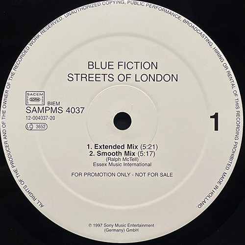 BLUE FICTION // STREETS OF LONDON (3VER)