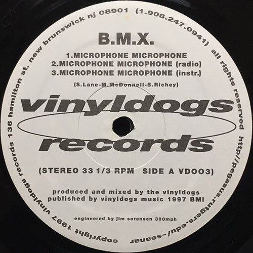B.M.X. // MICROPHONE MICROPHONE (3VER) / NEXT STEP (3VER)