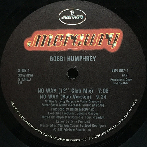 BOBBI HUMPHREY // NO WAY (4VER)