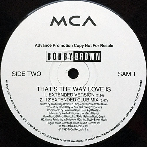 BOBBY BROWN // THAT'S THE WAY LOVE IS (4VER)