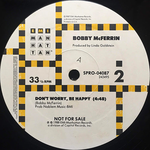 BOBBY McFERRIN // GOOD LOVIN' (2:58) / DRIVE MY CAR (2:41) / DON'T WORRY BE HAPPY (4:48) /