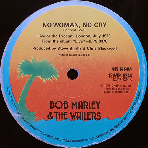 BOB MARLEY & THE WAILERS // NO WOMAN NO CRY (LIVE VERSION) / JAMMING (LIVE VERSION)