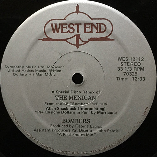 BOMBERS // THE MEXICAN (12:33) / DANCE, DANCE, DANCE (6:04)