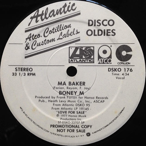 BONEY M // MA BAKER (4:34) / DADDY COOL (3:27)