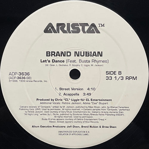 BRAND NUBIAN feat. BUSTA RHYMES // LET'S DANCE (4VER)