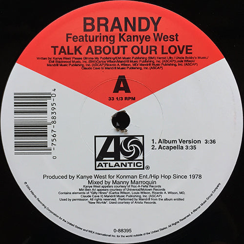 BRANDY feat. KANYE WEST // TALK ABOUT OUR LOVE (4VER)