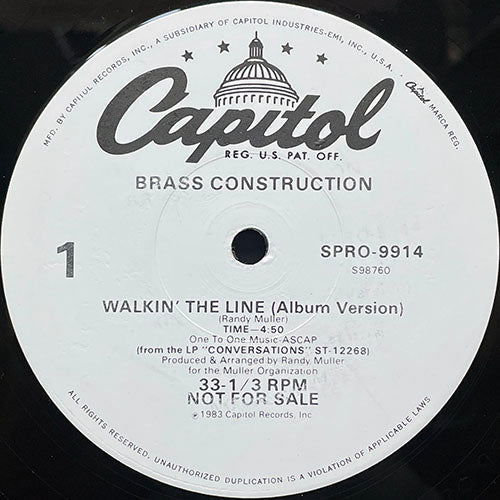 BRASS CONSTRUCTION // WALKIN' THE LINE (4:50/3:59)