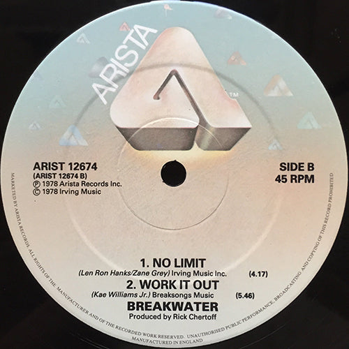 BREAKWATER // SAY YOU LOVE ME GIRL (4:48) / NO LIMIT (4:17) / WORK IT OUT (5:46)