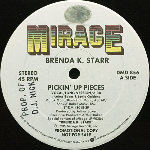 BRENDA K. STARR // PICKIN' UP PIECES (6:38) / DUB (6:28)