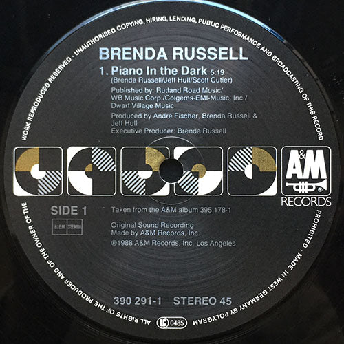 BRENDA RUSSELL // PIANO IN THE DARK (5:19) / IN THE THICK OF IT (3:56) / THIS TIME I NEED YOU (4:54)