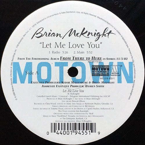 BRIAN MCKNIGHT // LET ME LOVE YOU (4VER)