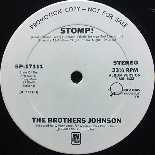 BROTHERS JOHNSON // STOMP (6:22) / (3:58)