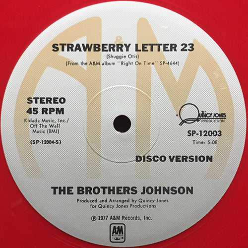 BROTHERS JOHNSON // STRAWBERRY LETTER 23 (5:08) / GET THE FUNK OUT MA FACE (6:01)