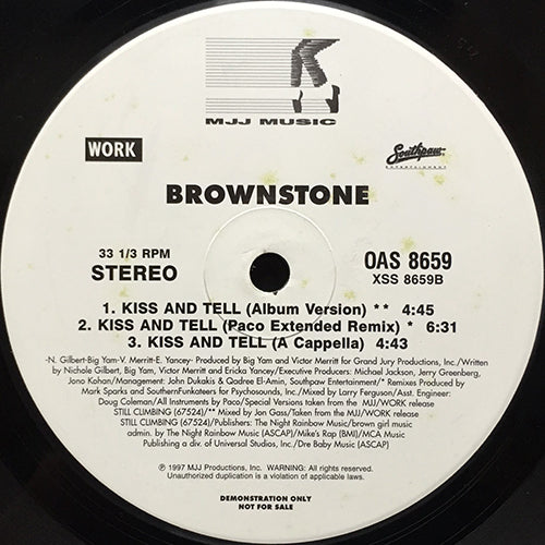 BROWNSTONE // KISS & TELL (5VER)