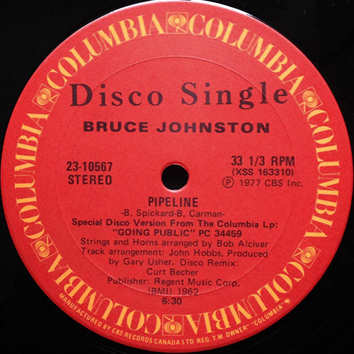 BRUCE JOHNSTON // PIPELINE (6:30) / DEIRDRE (4:10)