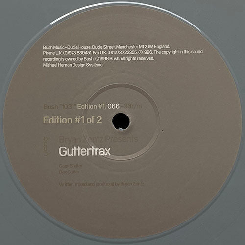 BRYAN ZENTZ // GUTTERTRAX (EP) inc. CRANKSHAFT / ENGINE CASE / GEAR SHIFTER / BOX CUTTER