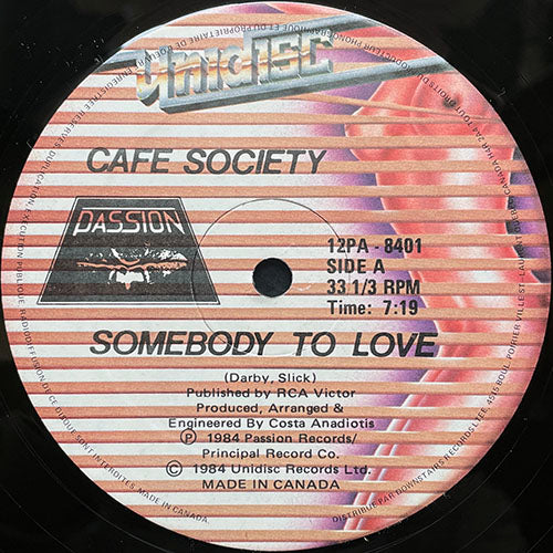 CAFE SOCIETY // SOMEBODY TO LOVE / KNIGHT RIDER