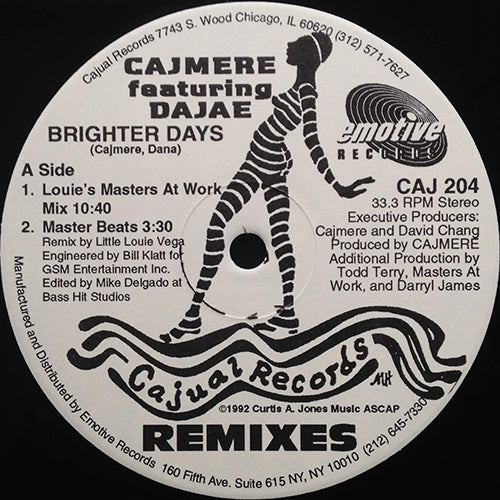 CAJMERE feat. DAJAE // BRIGHTER DAYS (REMIXES) (9VER)