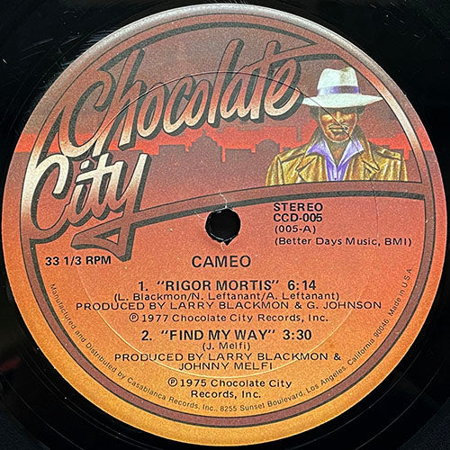 CAMEO // RIGOR MORTIS (6:14) / FIND MY WAY (3:30) – next records japan