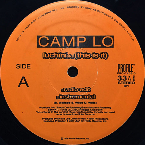 CAMP LO // LUCHINI aka THIS IS IT (3VER) / SWING (2VER)