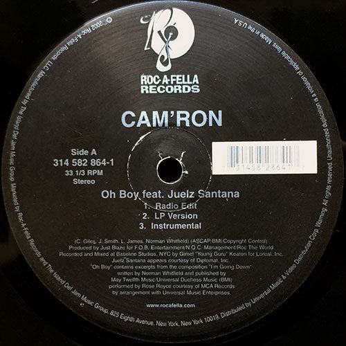 CAM'RON feat. JUELZ SANTANA // OH BOY (3VER) / THE ROC (JUST FIRE) (3VER)