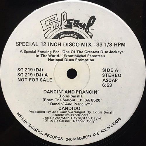 CANDIDO // DANCIN' & PRANCIN' (6:53) / JINGO (9:20) – next records japan