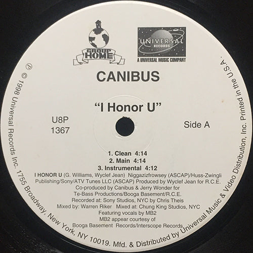 CANIBUS // I HONOR U (3VER) / GET RETARDED (3VER)