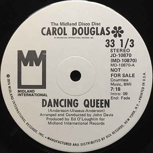 CAROL DOUGLAS // DANCING QUEEN (7:18) / IN THE MORNING (6:58)