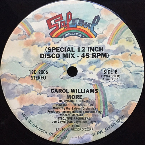 CAROL WILLIAMS // MORE (7:30)