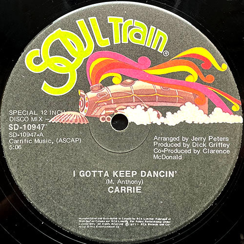 CARRIE LUCAS // I GOTTA KEEP DANCIN' (5:06) / WHAT'S THE QUESTION (5:41)