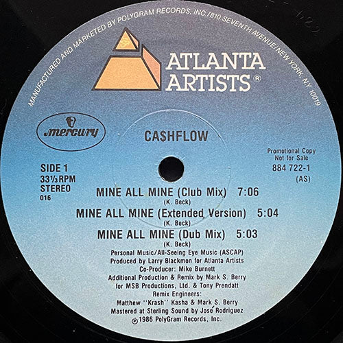 CASHFLOW // MINE ALL MINE (7:06/5:04) / (DUB) (5:03)