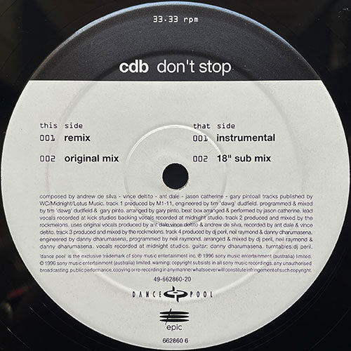 CDB // DON'T STOP (4VER)
