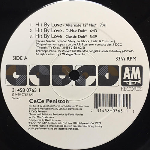 CE CE PENISTON // HIT BY LOVE (6VER)