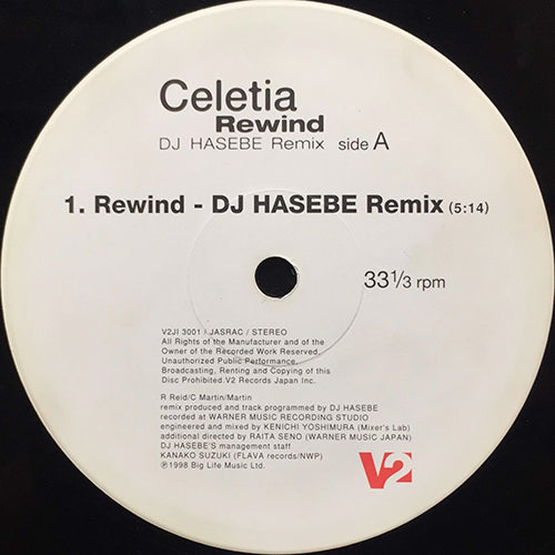 CELETIA // REWIND (DJ HASEBE REMIX) (3VER)