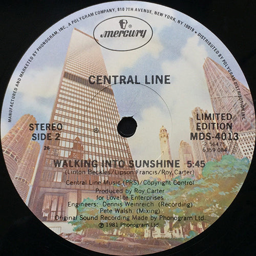 CENTRAL LINE // WALKING INTO SUNSHINE (LARRY LEVAN MIX) (8:10/5:45)