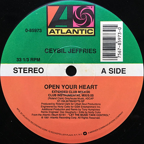 CEYBIL JEFFERIES // OPEN YOUR HEART (3VER)
