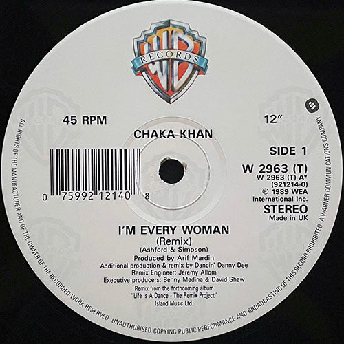 CHAKA KHAN // I'M EVERY WOMAN (REMIX & ORIGINAL) (3VER)