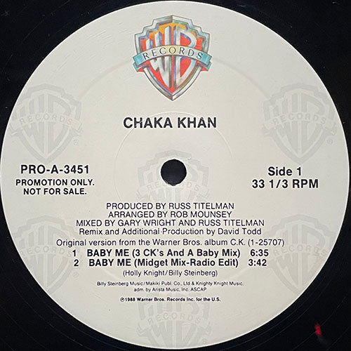 CHAKA KHAN // BABY ME (4VER)