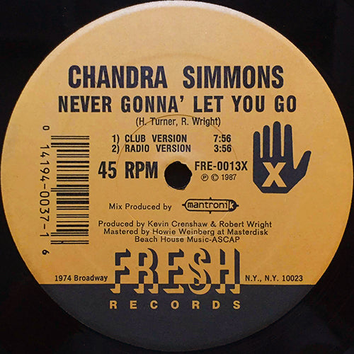 CHANDRA SIMMONS // NEVER GONNA' LET YOU GO (4VER)