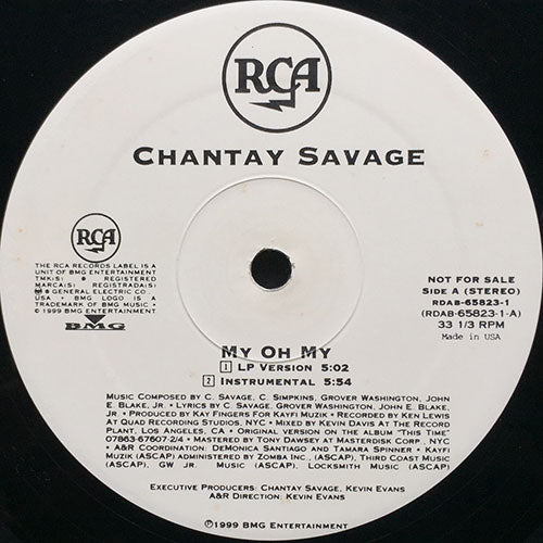 CHANTAY SAVAGE // MY OH MY (4VER)