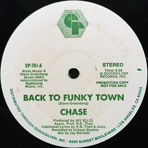 CHASE // BACK TO FUNKY TOWN (5:38) / (INSTRUMENTAL) (3:59)