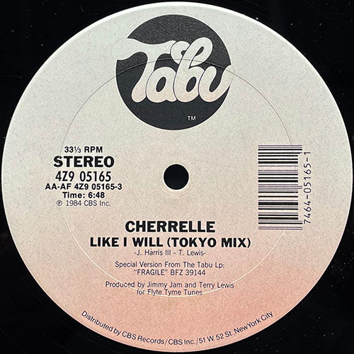 CHERRELLE // LIKE I WILL (TOKYO MIX) (6:48) / (7:00)