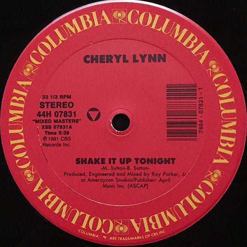 CHERYL LYNN // SHAKE IT UP TONIGHT (5:39) / STAR LOVE (7:23)