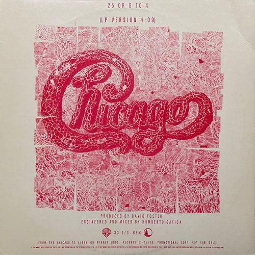 CHICAGO // 25 OR 6 TO 4 (LP VERSION) (4:09)